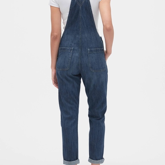 Gap Factory Relaxed Denim overalls in indigo- medium - Picture 3 of 5